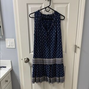 French Connection Dark Blue Patterned Mini Dress